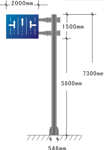 交通標(biāo)志桿F桿規(guī)格特點